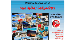 Desktop Screenshot of capeagulhasbackpackers.com