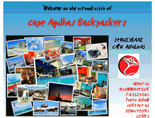 Tablet Screenshot of capeagulhasbackpackers.com